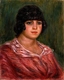 バラ色の服を着たコロナ・ロマノの肖像
